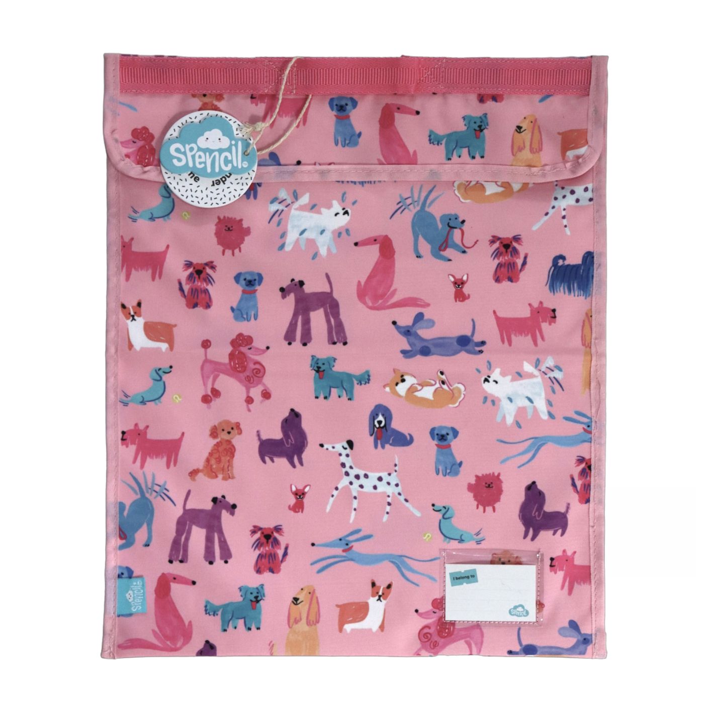 Spencil Doodle Dogs Homework Bag Extra Large 370 x 450mm