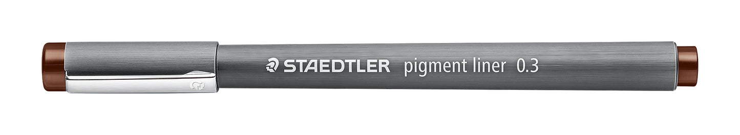 Staedtler Fineliner 308 Pigment Ink Pen Marsgraphic 0.3mm Brown