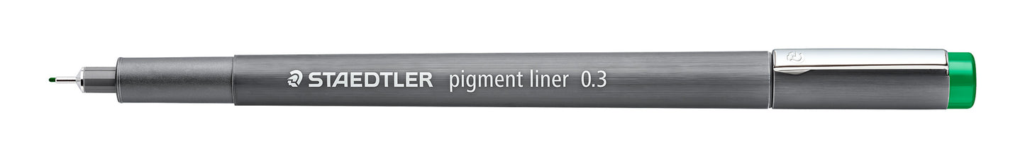 Staedtler Fineliner 308 Pigment Ink Pen Marsgraphic 0.3mm Green