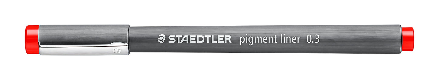 Staedtler Fineliner 308 Pigment Ink Pen Marsgraphic 0.3mm Red