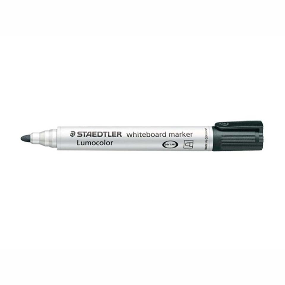 Staedtler Lumocolor Whiteboard Markers 351-9 WP4 Black Wallet of 4