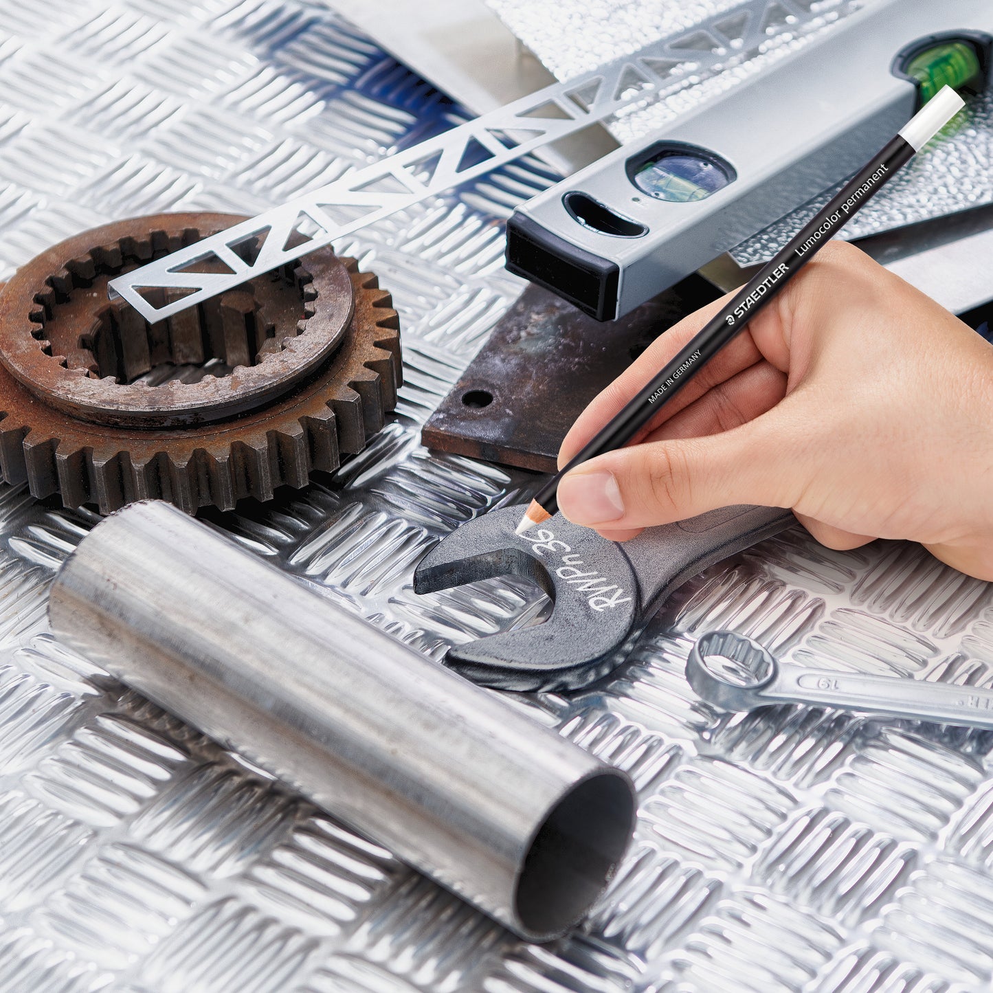 Staedtler Lumocolor® Permanent Chinagraph Glasochrom Pencil 108 20 Black