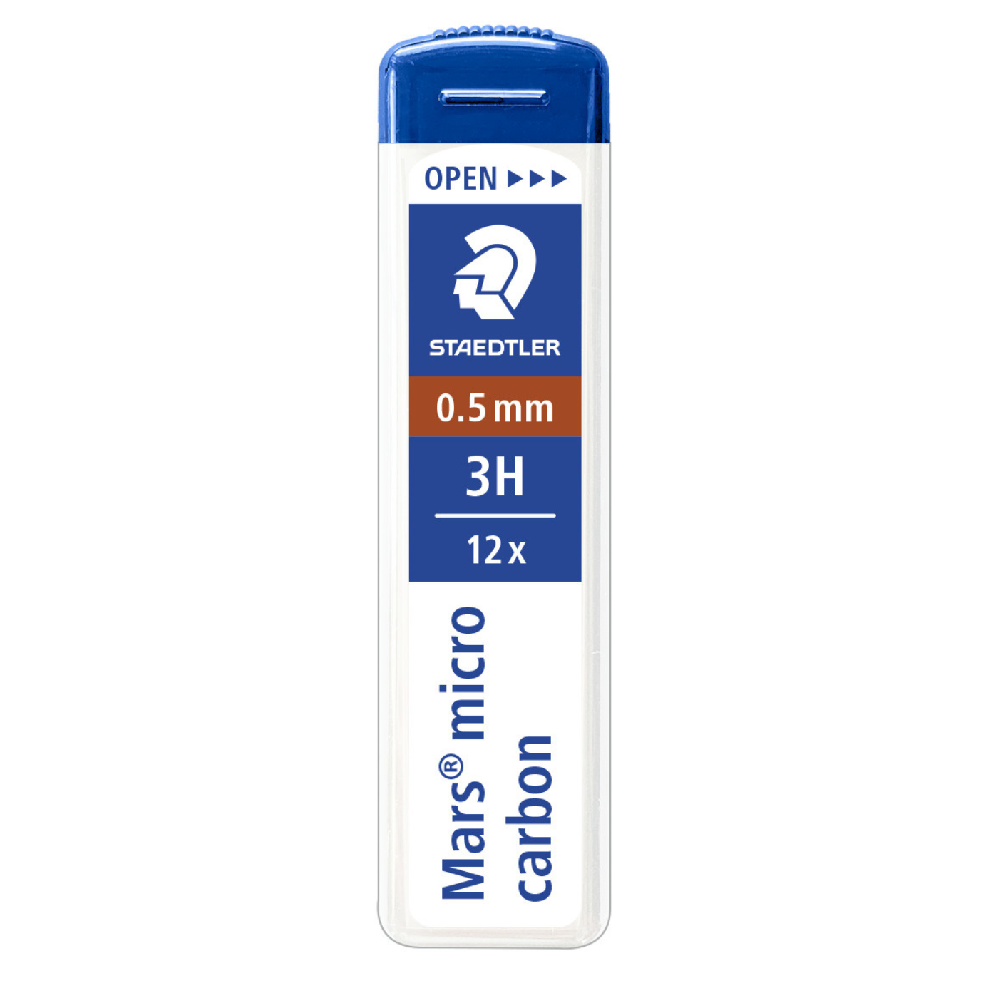 Staedtler Mars Micro Carbon Lead 250 05-3H Tube of 12 Grade 3H 0.5mm