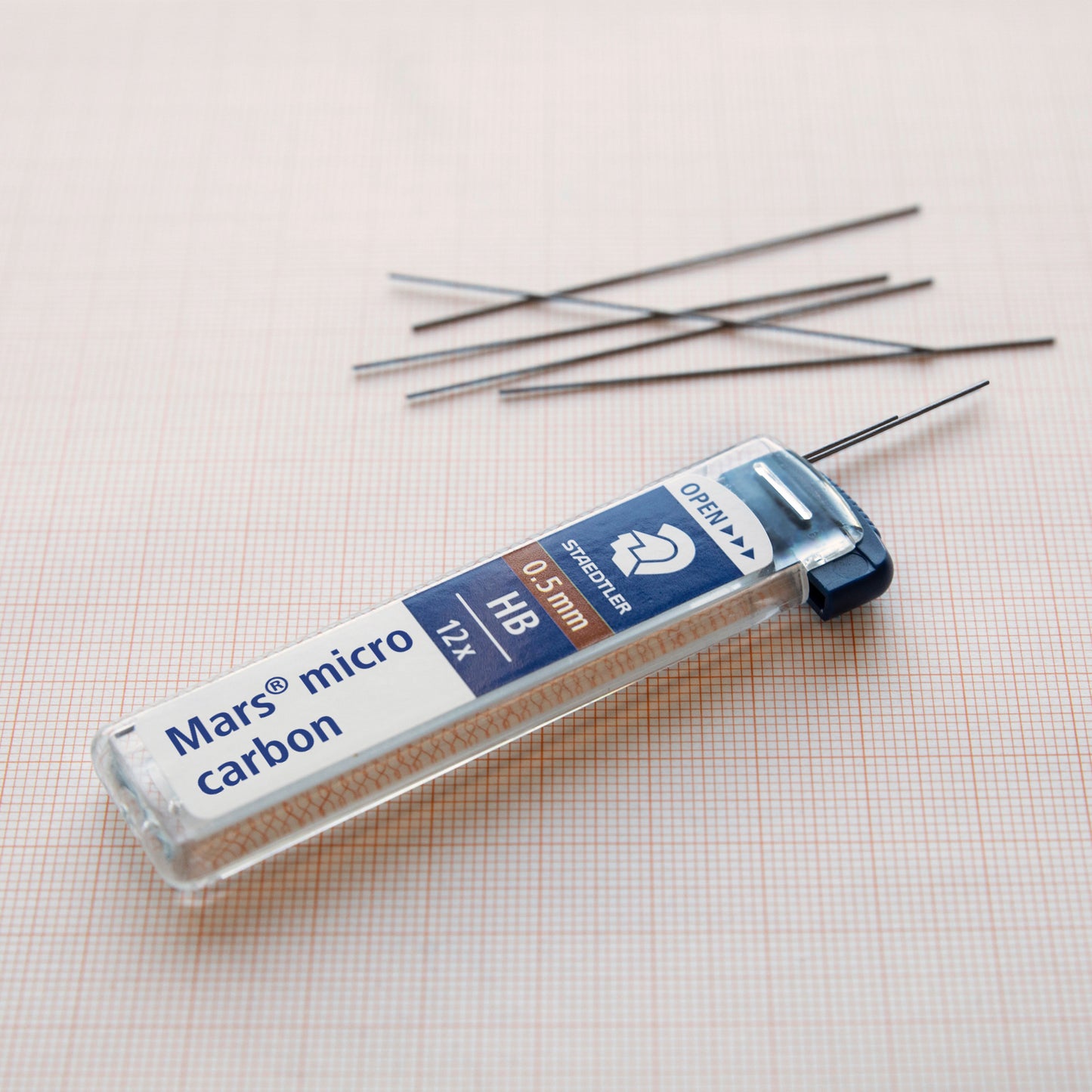 Staedtler Mars Micro Carbon Lead 250 05-HB Tube of 12 Grade HB 0.5mm