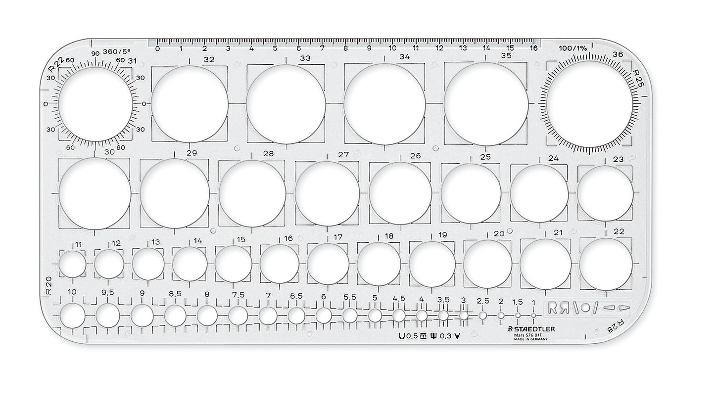 Staedtler Mars® 576 01 F Circle Template