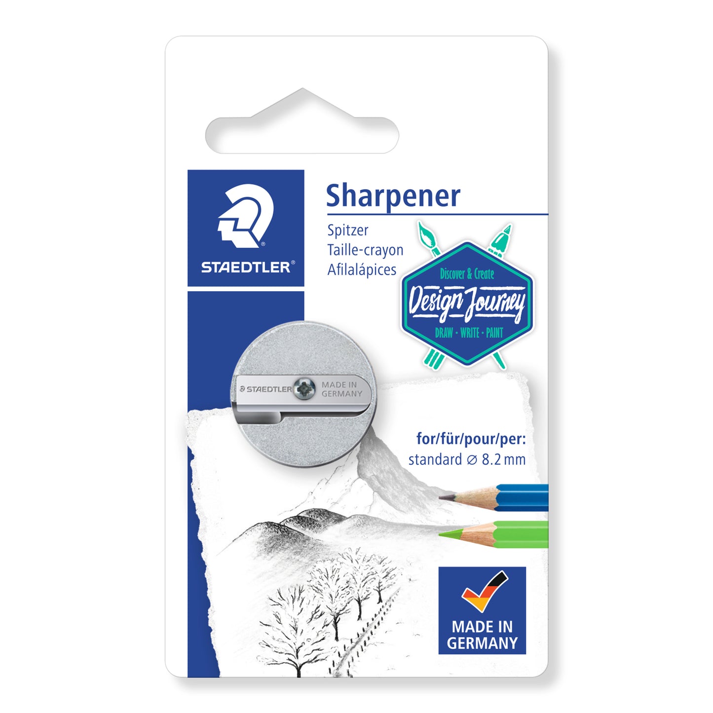 Staedtler Mars® Double Hole Magnesium Pencil Sharpener 510 25BK-C Metal