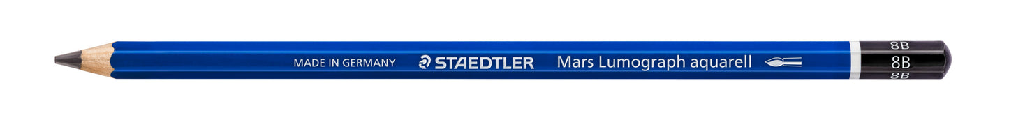 Staedtler Mars® Lumograph® Aquarell 100A-8B Premium Watercolour Graphite Pencil 8B