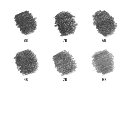 Staedtler Mars® Lumograph® Graphite Pencils 100 G6 Tin of 12 Degrees [HB - 8B]