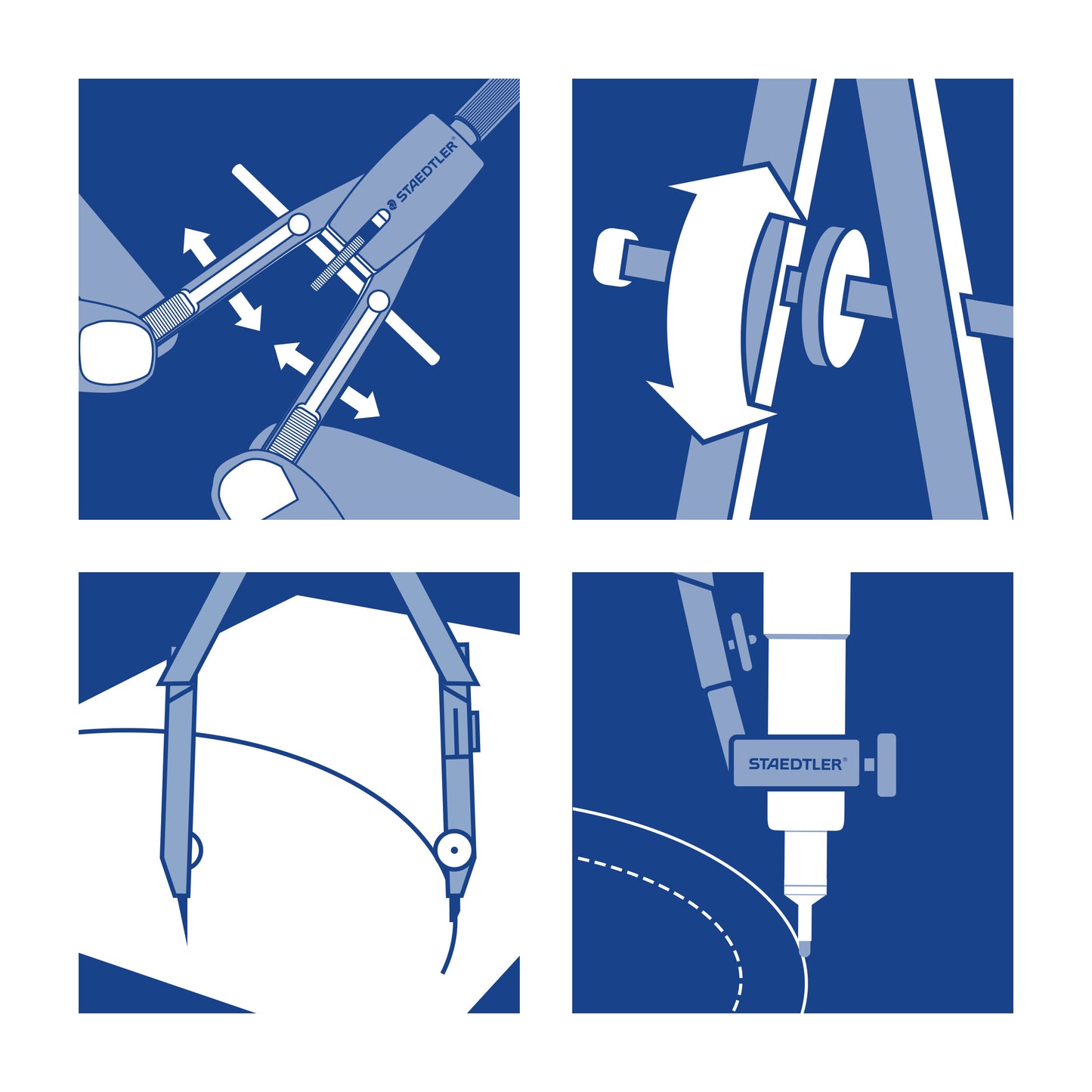 Staedtler Masterbow Compass Quick-Setting 552 01 Mars Comfort