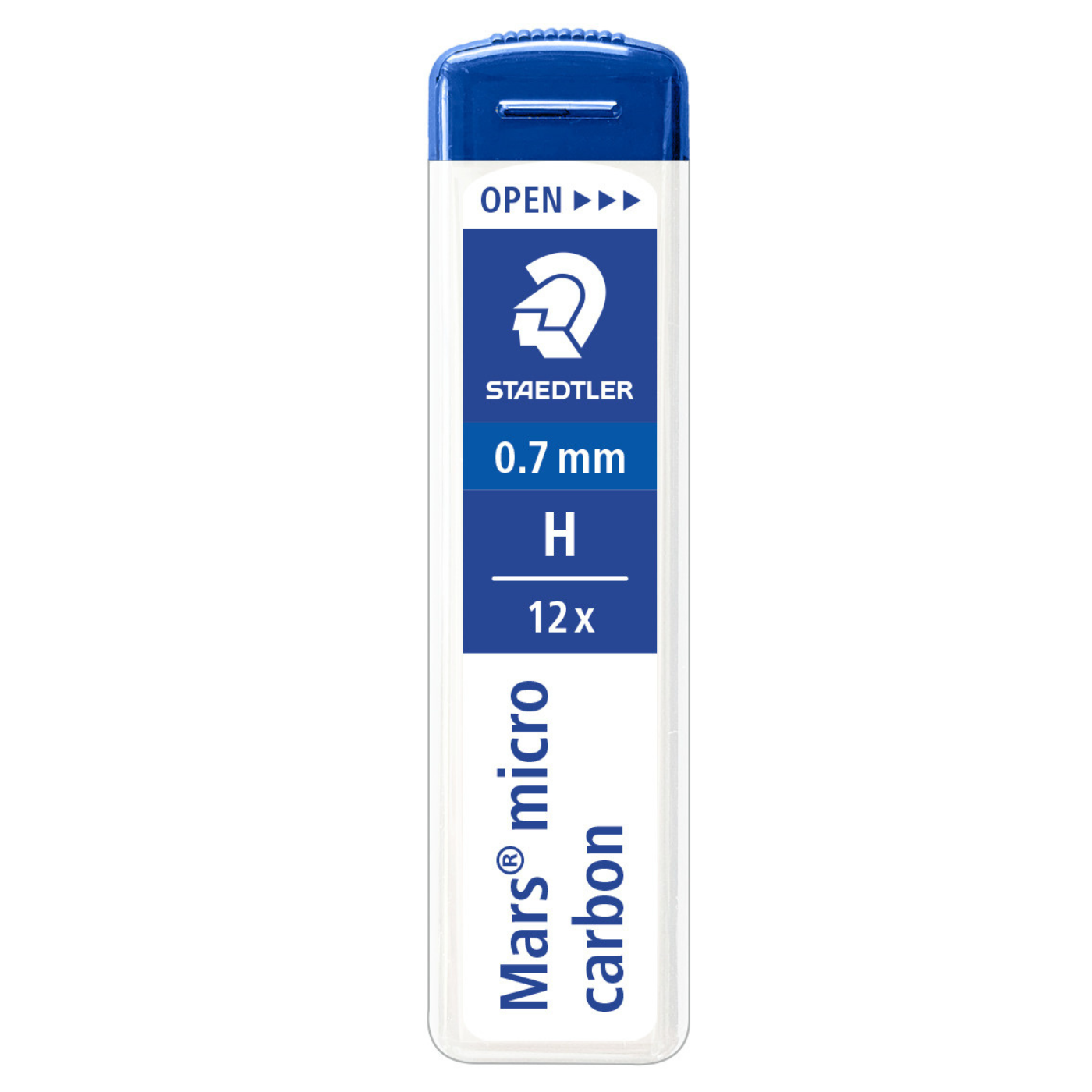 Staedtler Mechanical Pencil Leads Refill 250 07-H Mars Micro Tube of 12 0.7mm H