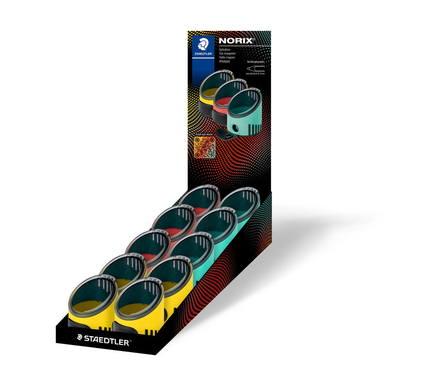 Staedtler NORIX Tub Sharpener 516 001 Assorted Colours