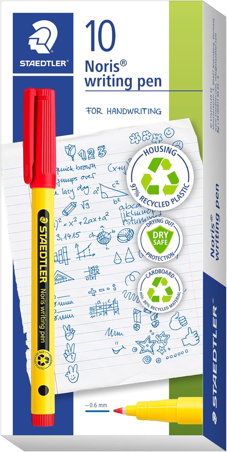 Staedtler Noris® Writing Pen 307-2 Fineliner 0.6mm Red