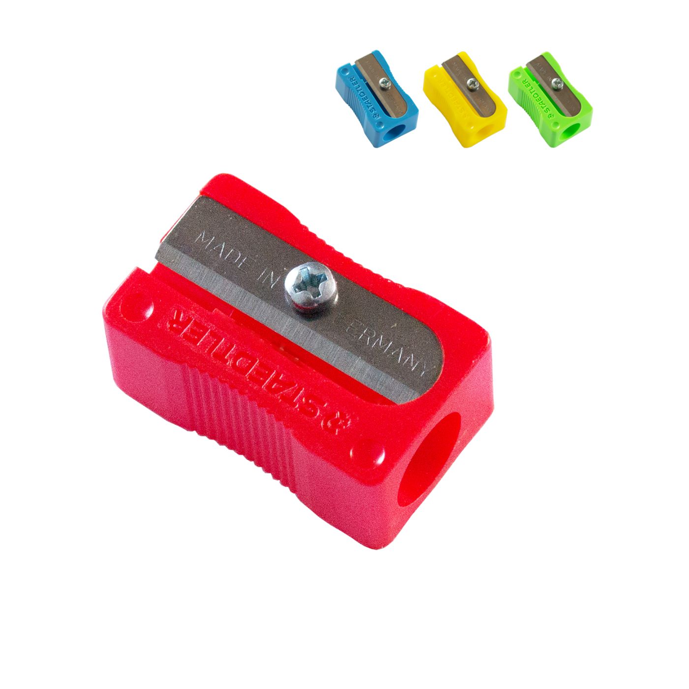 Staedtler Pencil Sharpener Single Hole Luna Plastic Assorted Colours