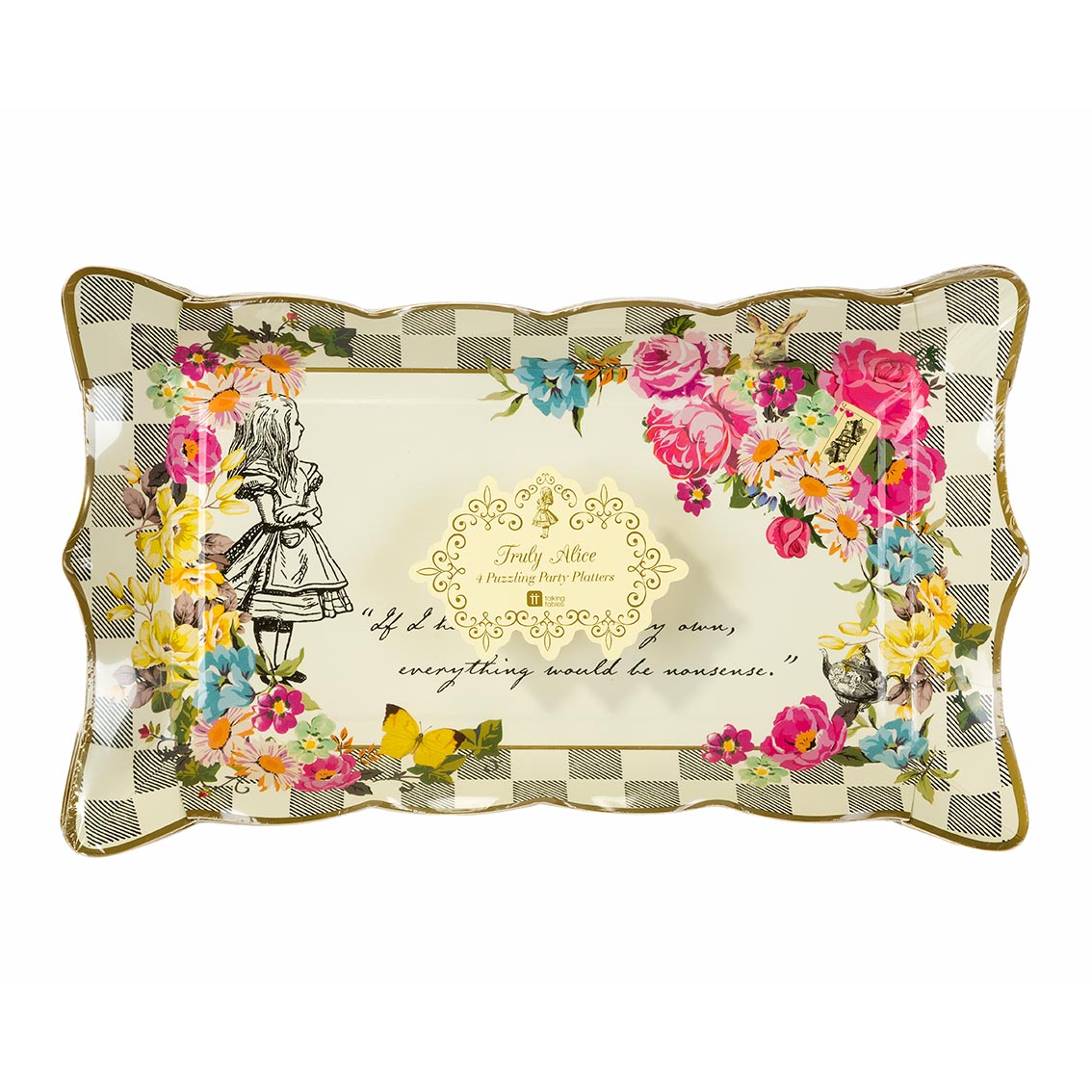 Talking Tables Truly Alice Platter Pack of 4