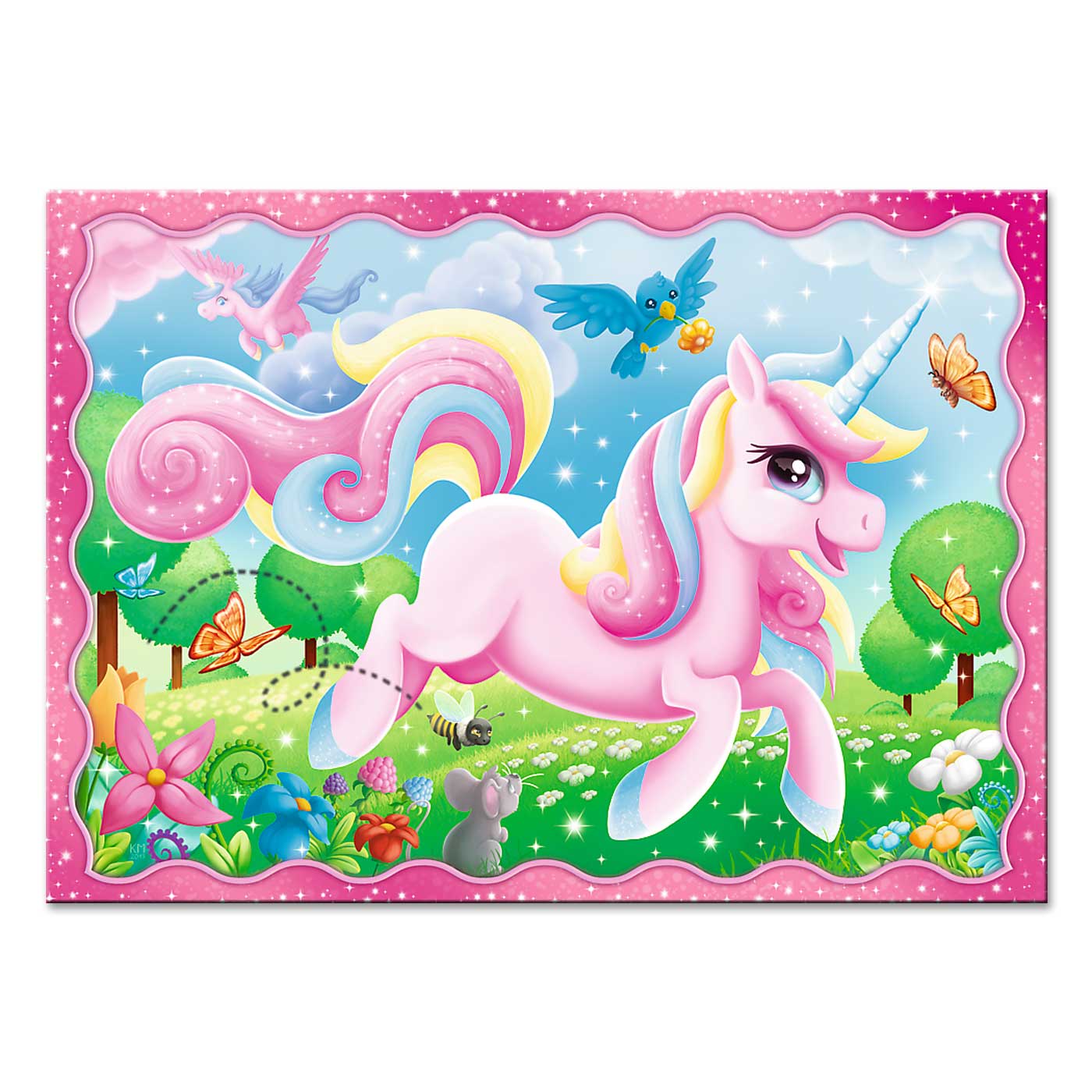 Trefl Premium Puzzle 4 in 1 Unicorn and Magic