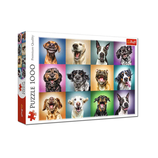 Trefl Premium Puzzle Funny Dog Portraits 1000 Pieces 68 x 48cm
