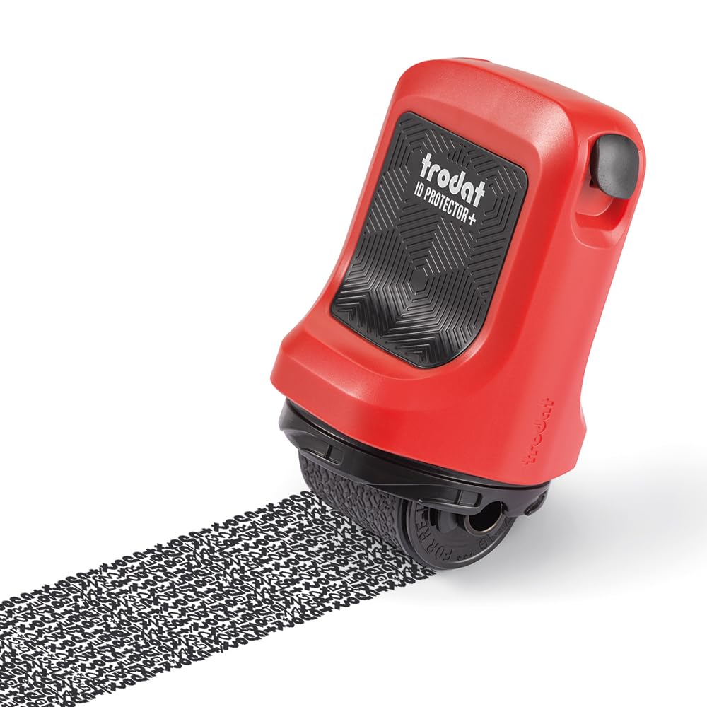 Trodat ID Protector+ Ink Roller with Integrated Box & Letter Opener (3-in-1)