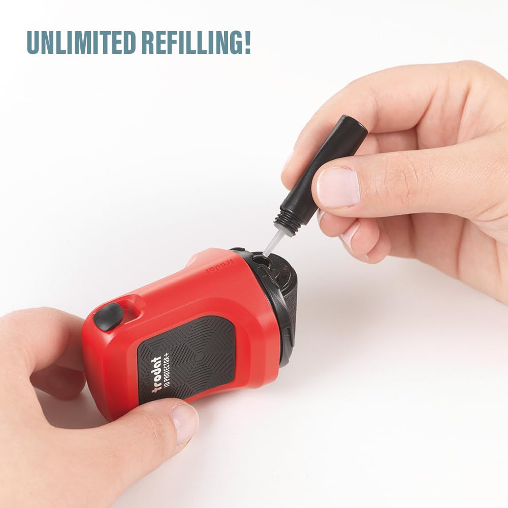 Trodat ID Protector+ Ink Roller with Integrated Box & Letter Opener (3-in-1)