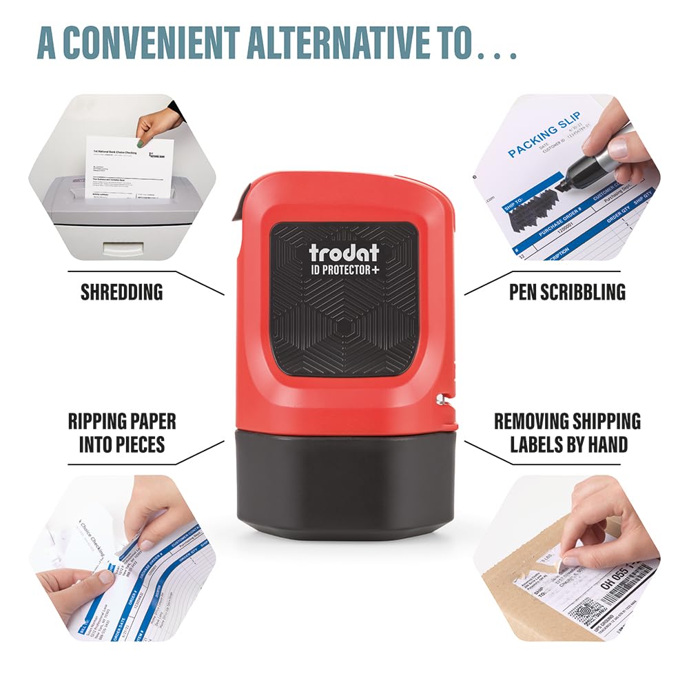 Trodat ID Protector+ Ink Roller with Integrated Box & Letter Opener (3-in-1)