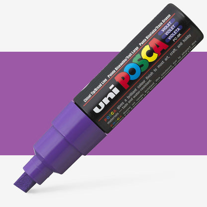 Uni Posca Paint Marker Bold Chisel Tip 8.0mm PC-8K Violet