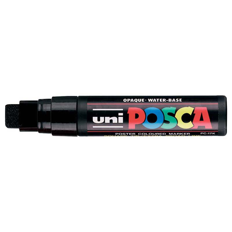 Uni Posca Paint Marker Extra-Broad Chisel Tip 15.0mm PC-17K Black