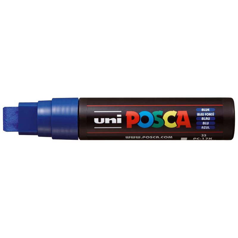 Uni Posca Paint Marker Extra-Broad Chisel Tip 15.0mm PC-17K Blue