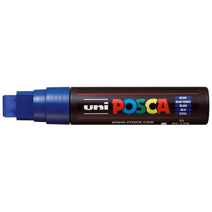 Uni Posca Paint Marker Extra-Broad Chisel Tip 15.0mm PC-17K Blue