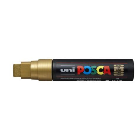 Uni Posca Paint Marker Extra-Broad Chisel Tip 15.0mm PC-17K Gold