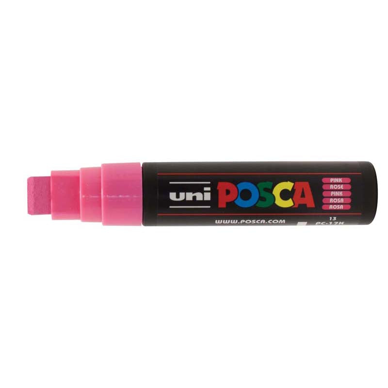 Uni Posca Paint Marker Extra-Broad Chisel Tip 15.0mm PC-17K Pink