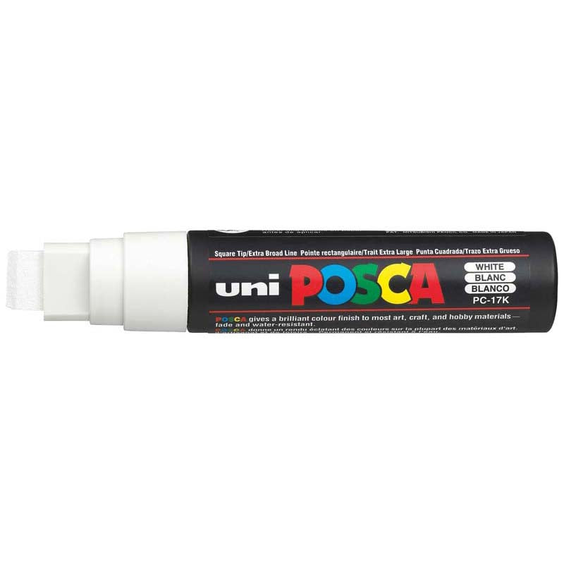 Uni Posca Paint Marker Bold Chisel Tip 15.0mm PC-17K White