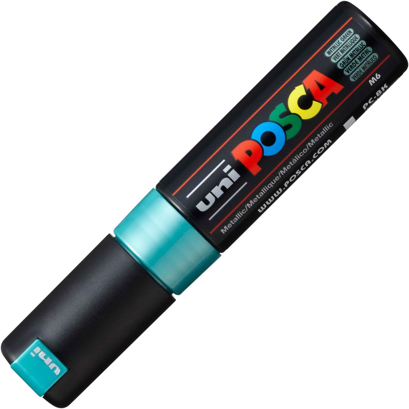 Uni Posca Paint Marker Bold Chisel Tip 8.0mm PC-8K Metallic Green