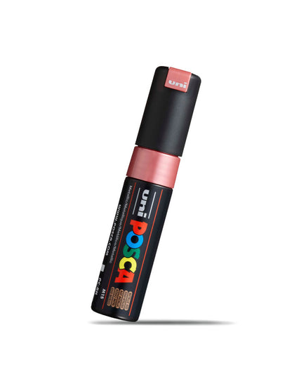Uni Posca Paint Marker Bold Chisel Tip 8.0mm PC-8K Metallic Red