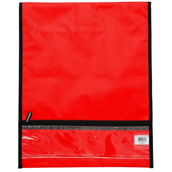 Warwick Homework Book Bag Hook & Loop Large 29x36cm Red