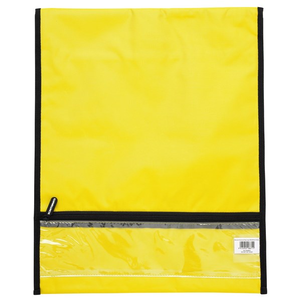 Warwick Homework Book Bag Hook & Loop Large 29x36cm Yellow