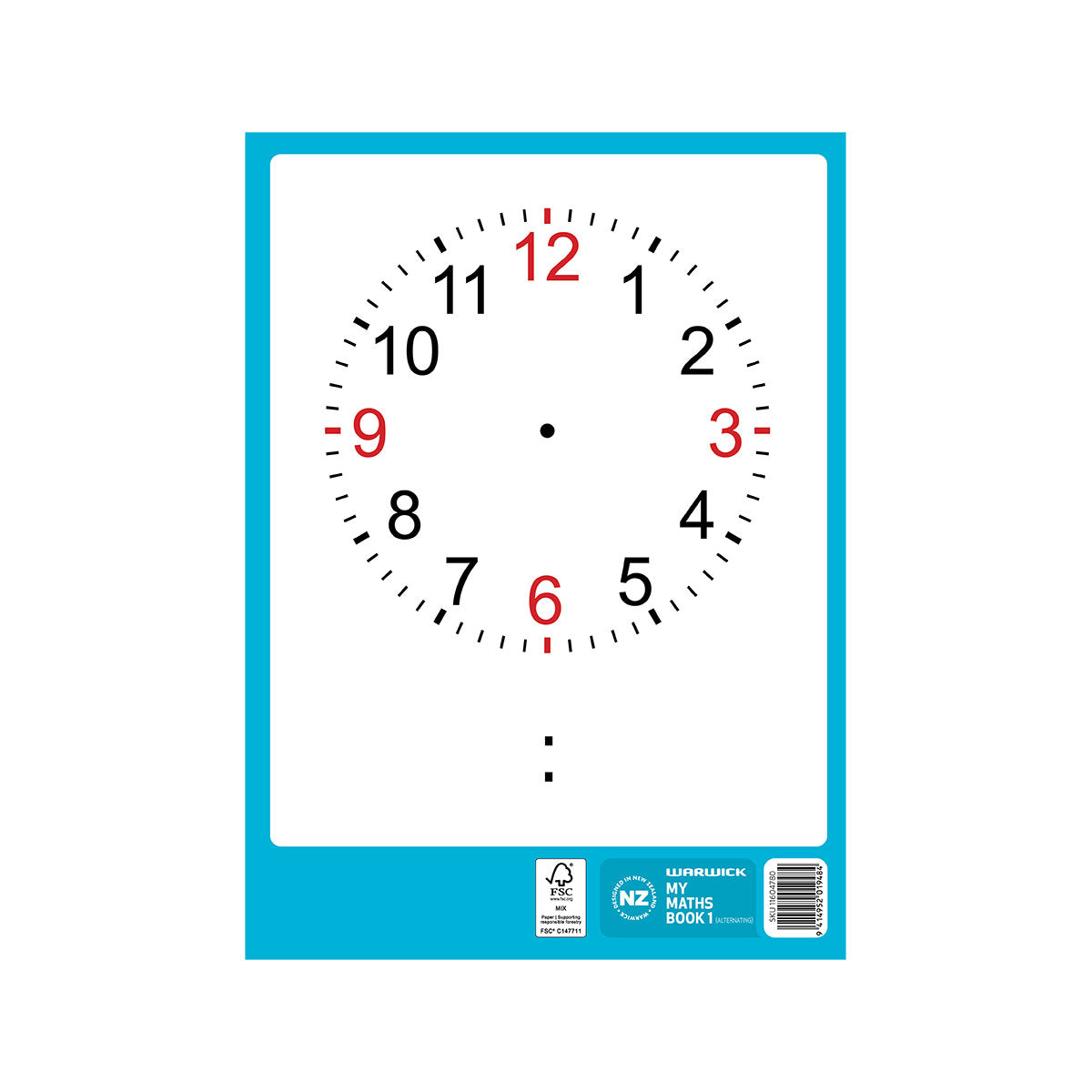 Warwick My Maths Book 1 Quad 10mm Alternating Ruled & Unruled 64 Pages