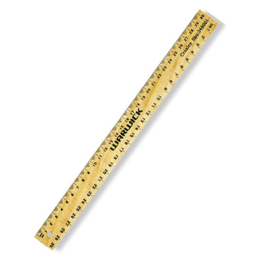 Warwick Wooden Ruler 30cm