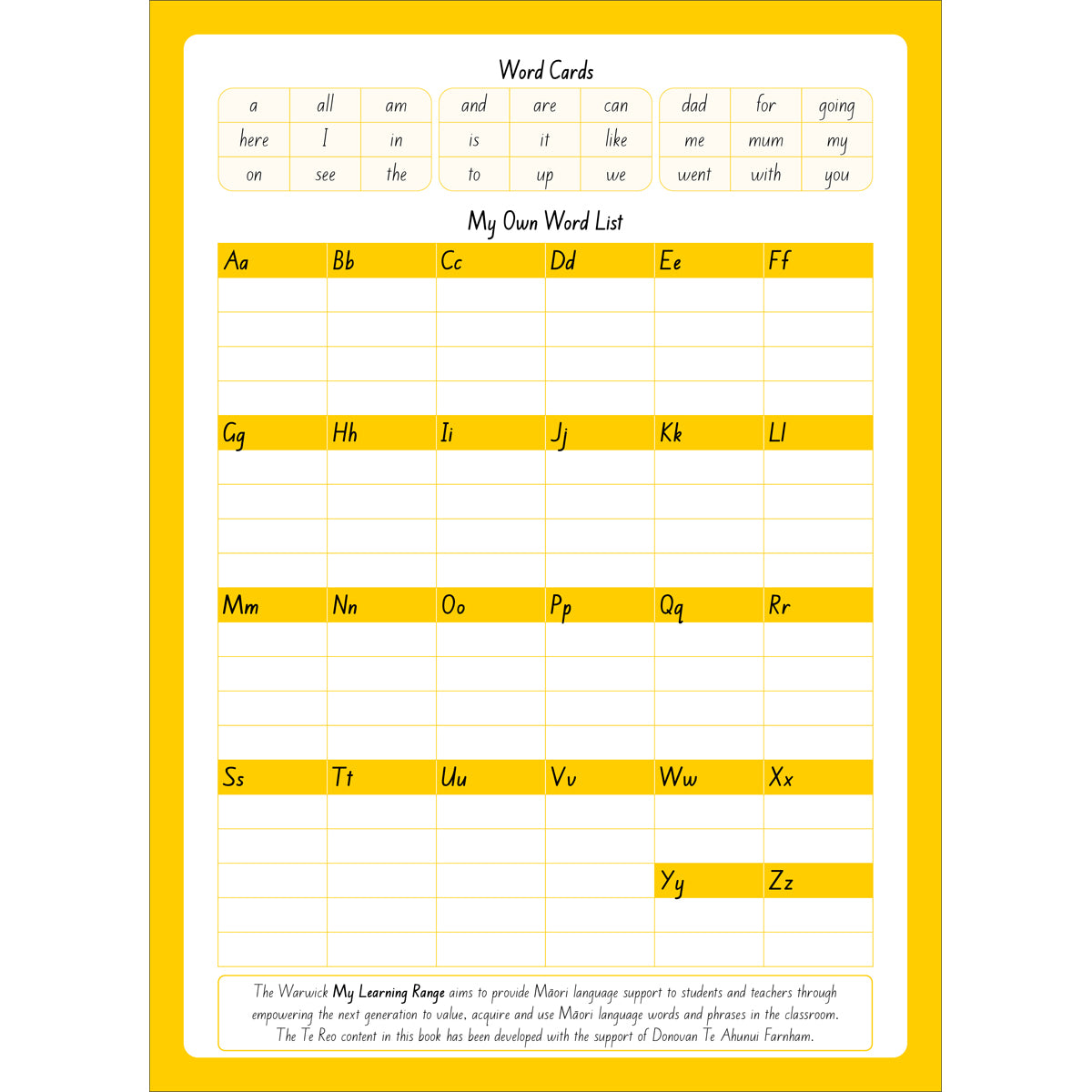 Warwick My Writing Book 1 - 1/3 Blank & 2/3rd Ruled 14mm 64 Pages