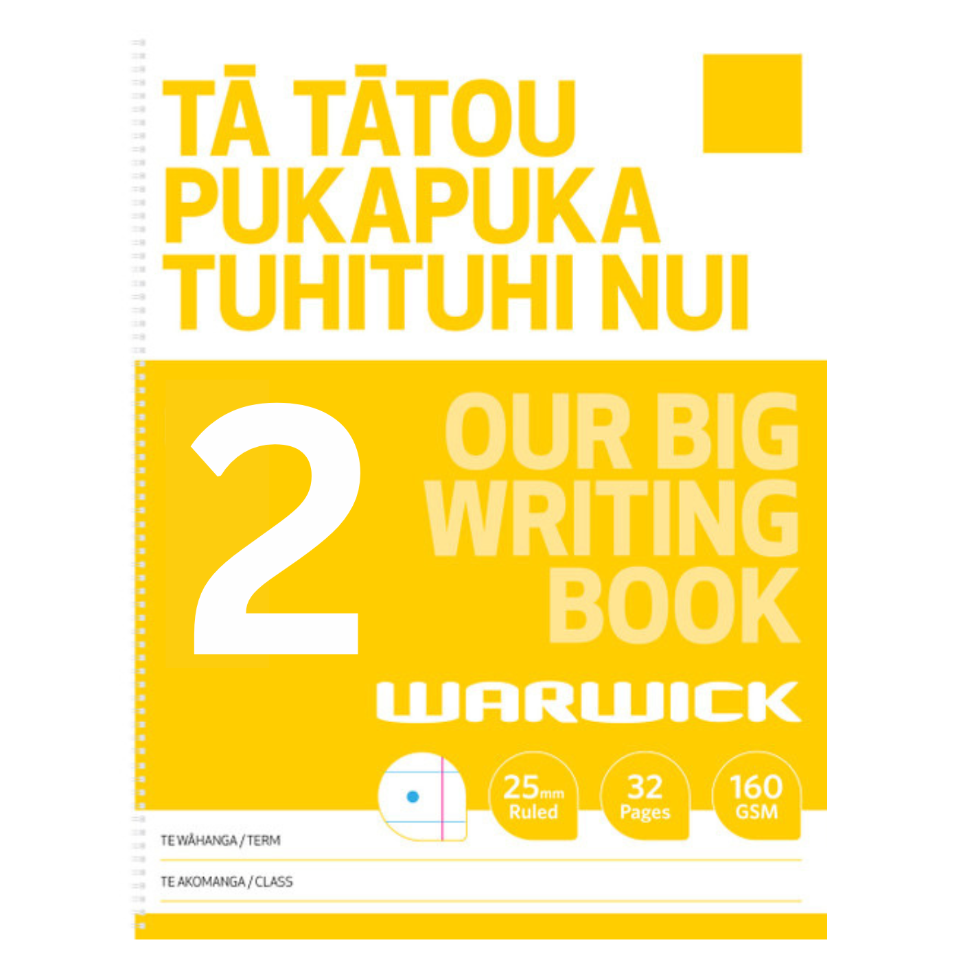Warwick Our Big Writing Modelling Book 2 Half & Full Ruled Alternating 25mm
