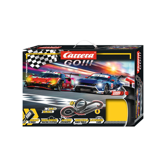 Carrera GO!!! Set GT Powerplay – 4.9m Track with Ford Mustang GT3 & Ferrari 296 GT3