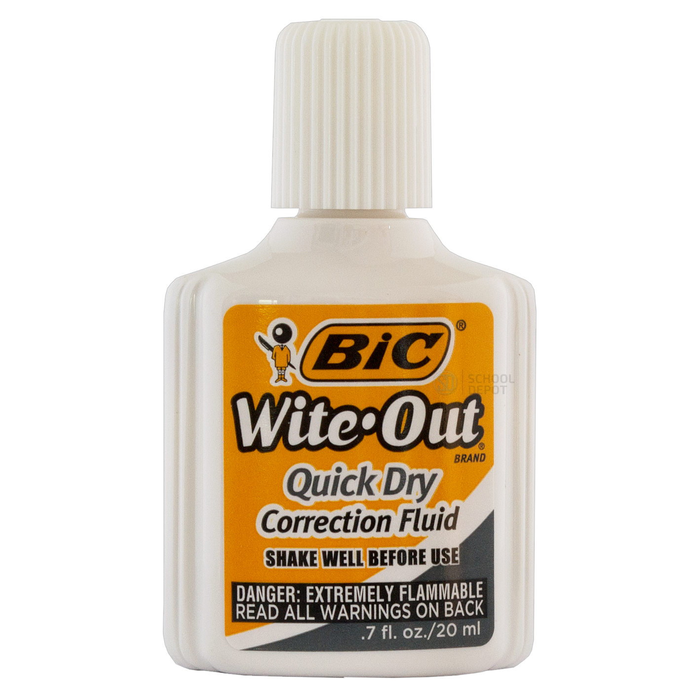 BIC Correction Fluid Wite Out Plus Quick Dry 20ml – School Depot NZ