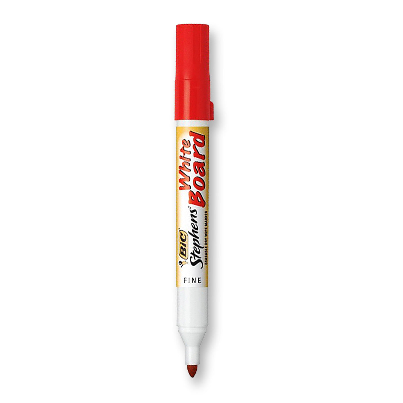 BIC Stephens Whiteboard Marker Bullet Tip Fine Red