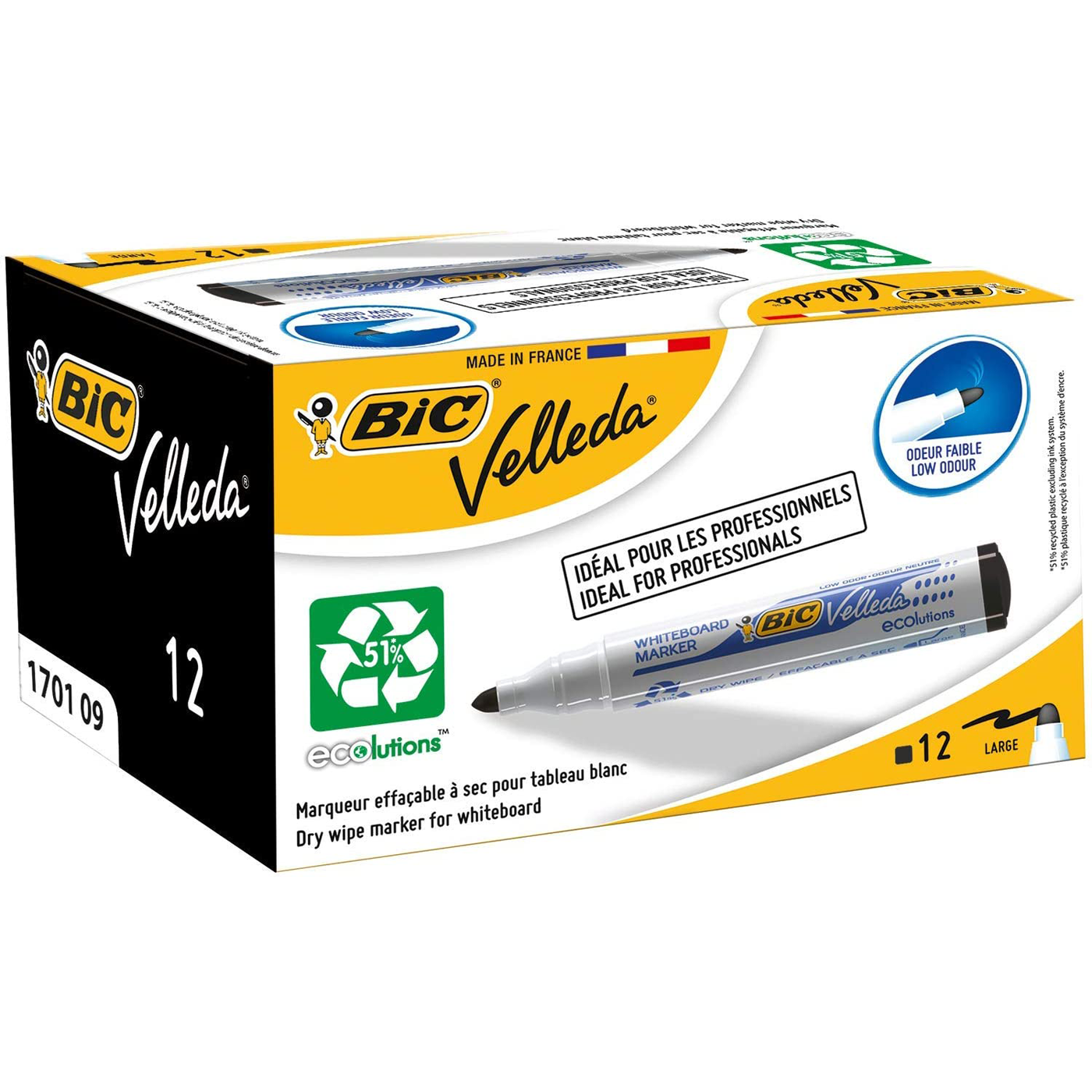 BIC Velleda Whiteboard Marker Bullet Tip Black