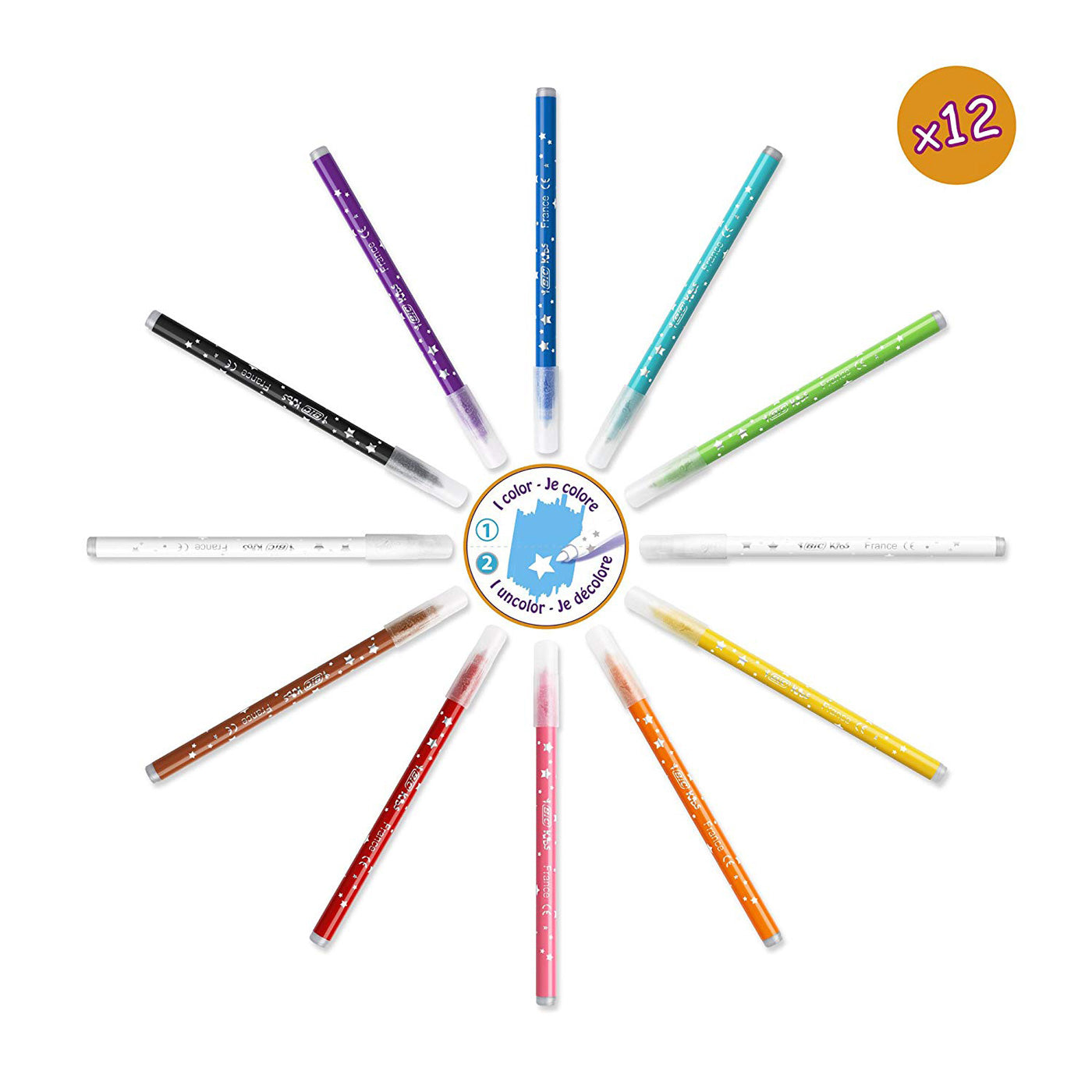 BiC Kids Erasable Felt Pens 12 Pack