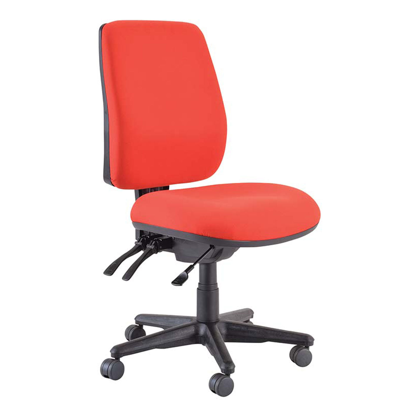 Buro Office Chair 3 Lever High Back Roma Red