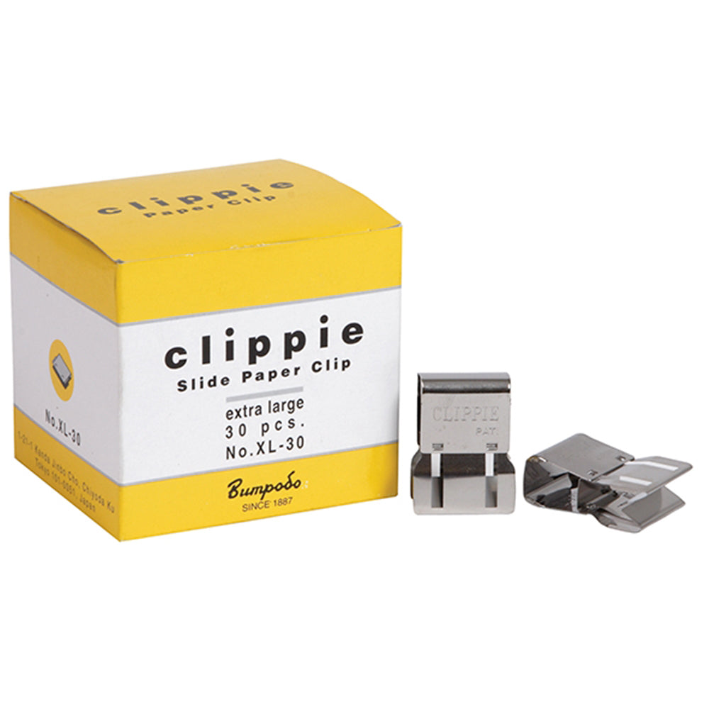 Clippie Paper Clips Slide Extra Large Box of 30