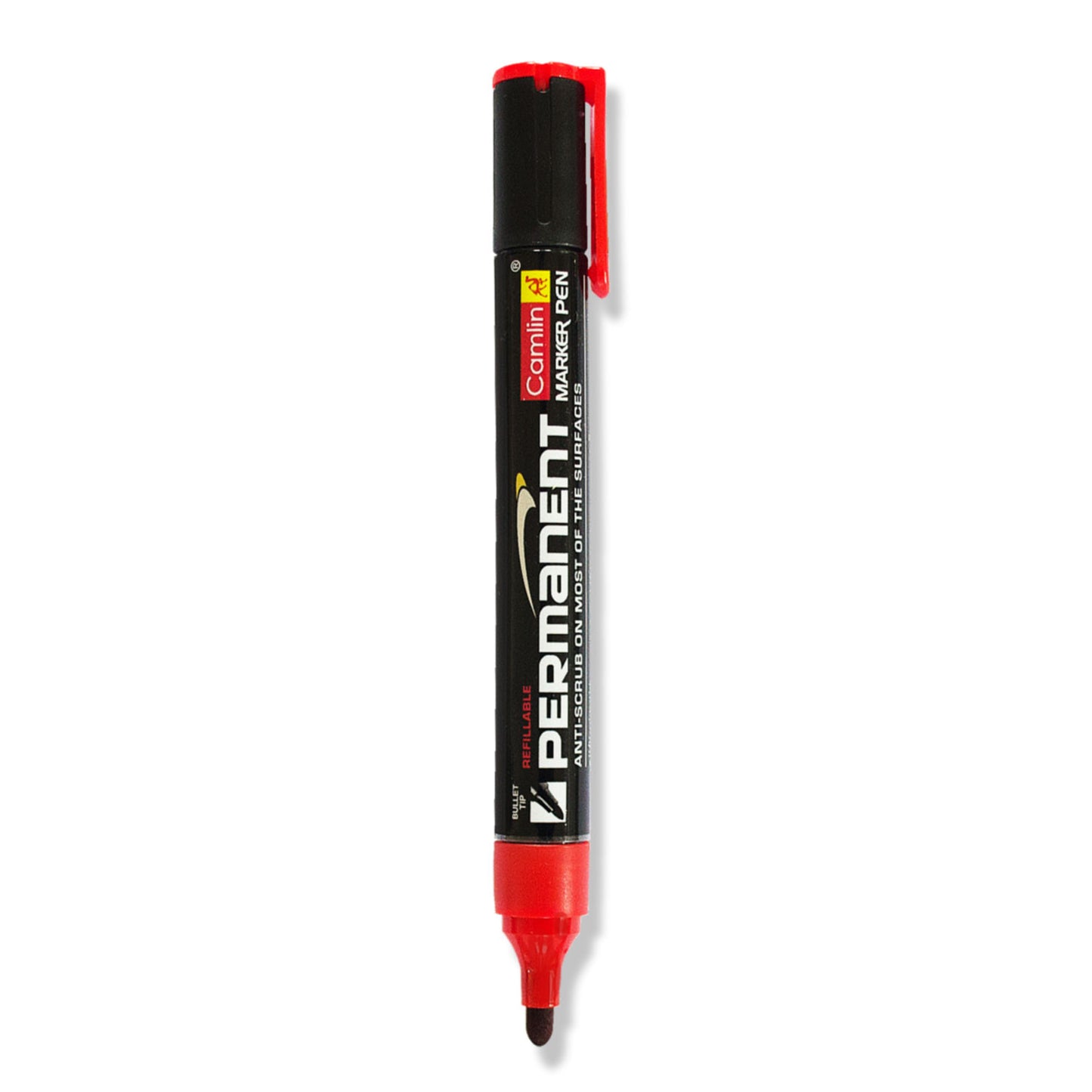 Camlin Permanent Marker - Red - School Depot NZ