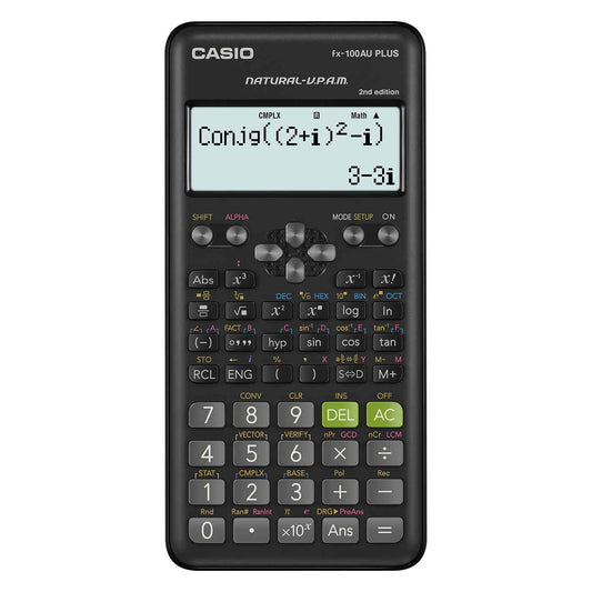 Casio FX100AU Plus 2 Scientific Calculator Black 2nd Edition