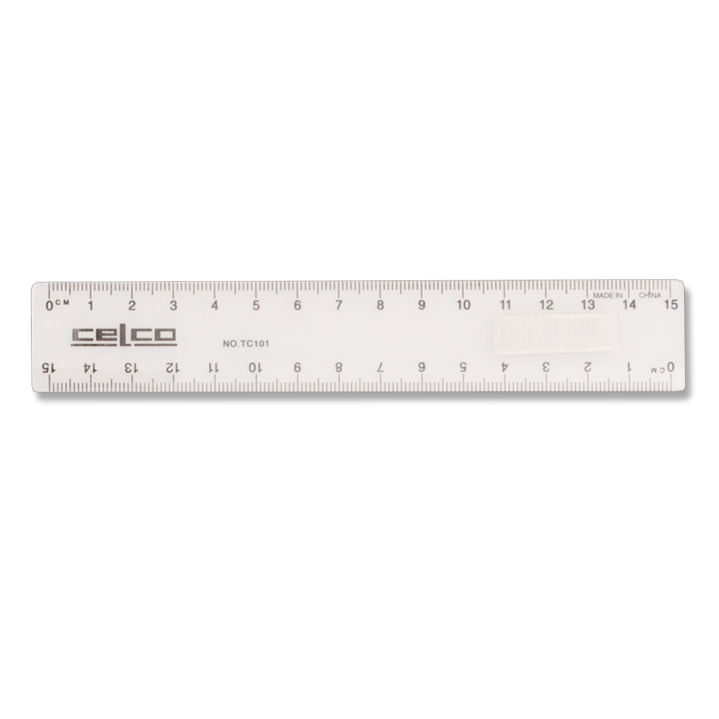 Celco Ruler 15cm Clear Plastic