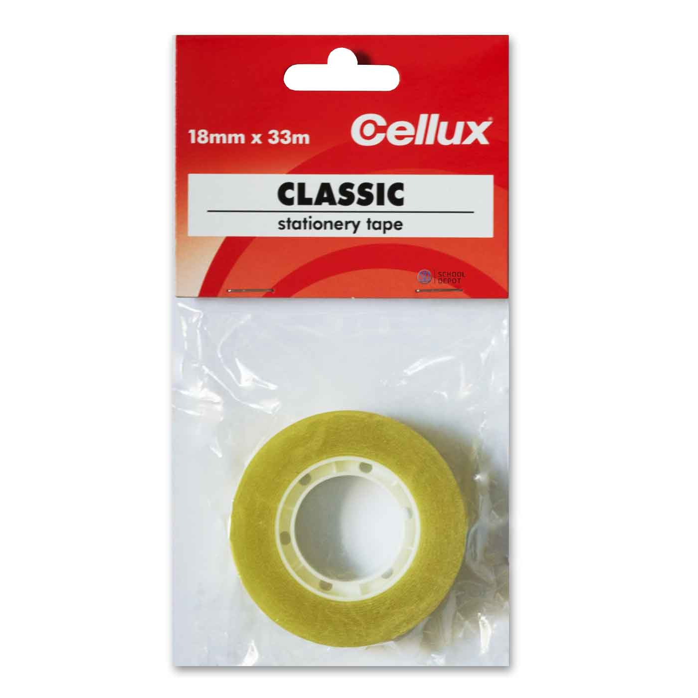 Cellux Clear Adhesive Tape General Purpose 18mm x 33m