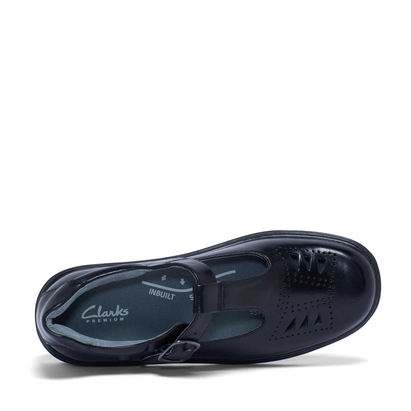 Clarks  Premium Girls Leather School Shoes Ingrid SNR UK Size 6-10